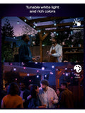 Philips Hue Festavia outdoor globe string lights 21m - British product