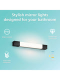 Philips bathroom mirror light black 5W LED - British product