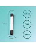 Philips bathroom mirror light black 5W LED - British product