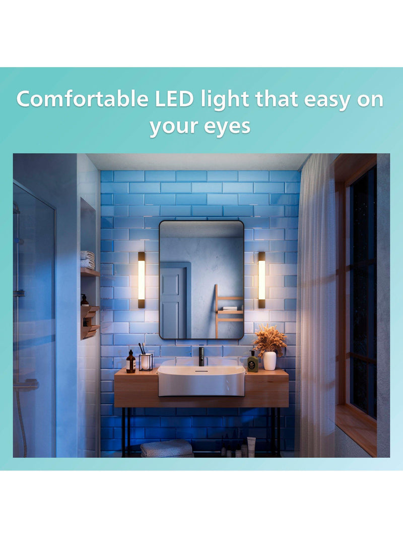 Philips bathroom mirror light black 5W LED - British product