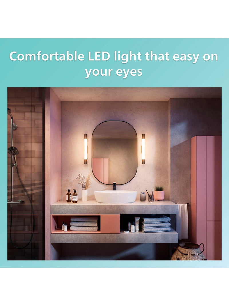 Philips LED mirror light black - British product