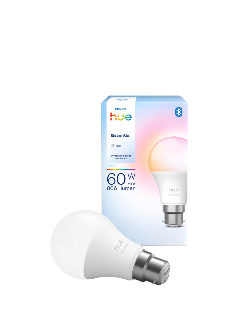 Philips Hue Essential smart LED bulb 8W B22, UK version