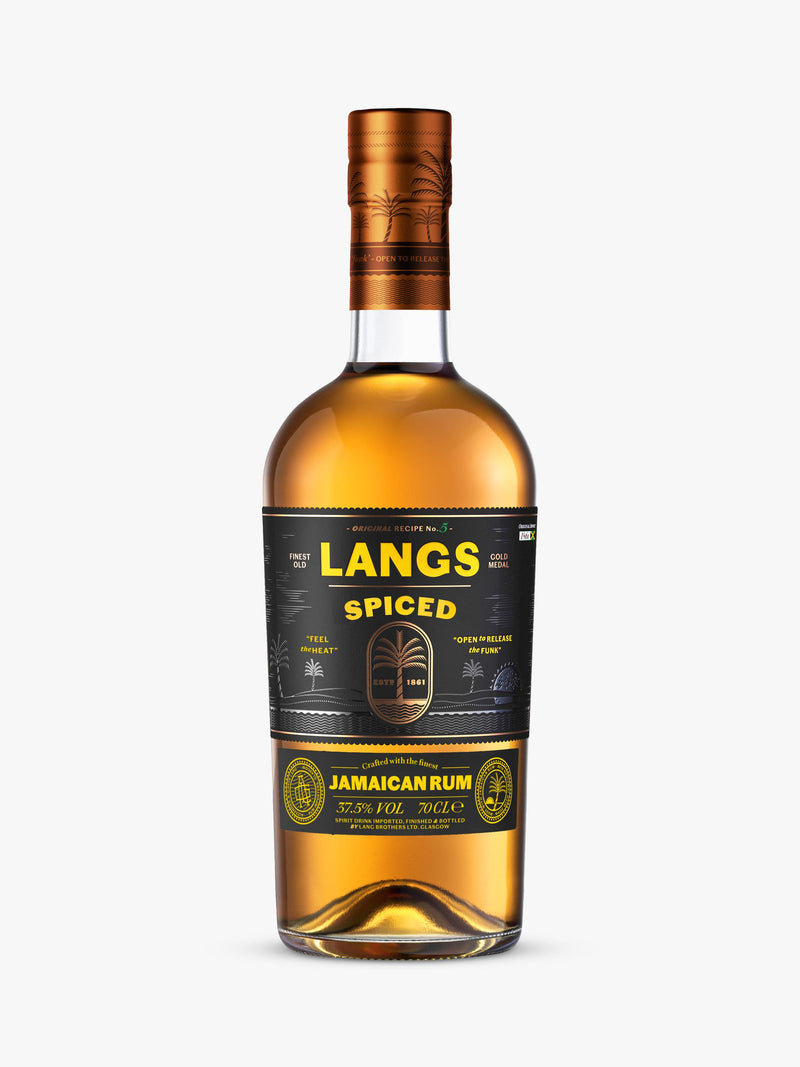 Langs spiced Jamaican rum 70cl, UK version