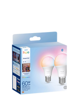 John Lewis Philips Hue White & Colour Ambiance Essential E27 8W LED Smart Bulb Pack of 2- Buy online at McGrocer