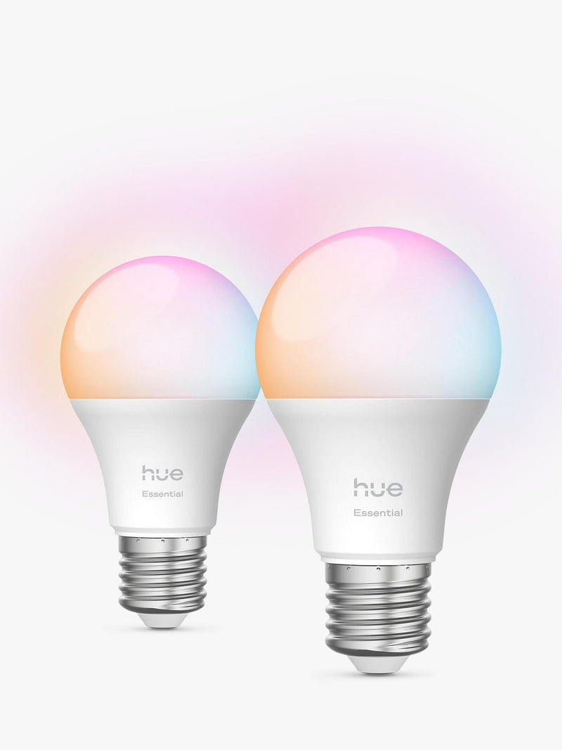 Philips Hue White & Colour Ambiance smart bulb pack of 2, UK version