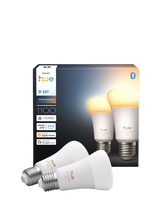 John Lewis Philips Hue White Ambiance 1100 E27 Smart LED Light Bulb, Pack of 2- Buy online at McGrocer