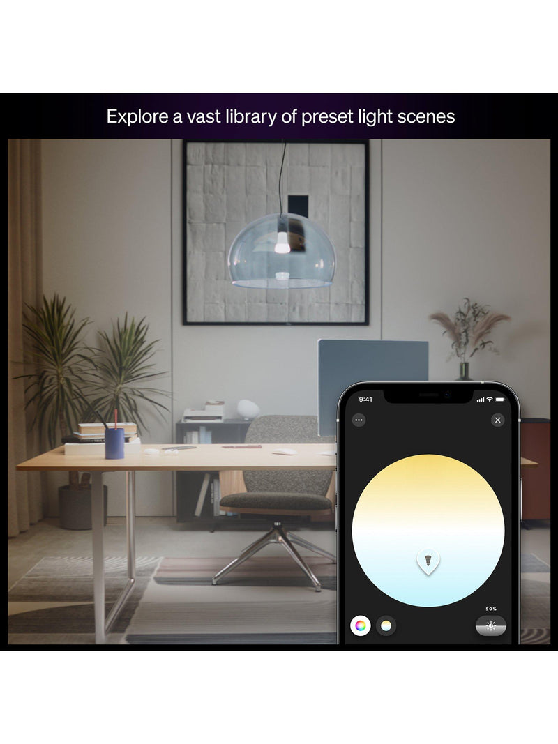 Philips Hue White Ambiance 1100 E27 smart bulb pack (British brand)