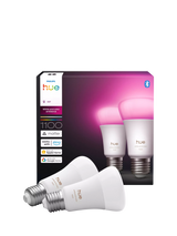 John Lewis Philips Hue White & Colour Ambiance LED Smart Bulb A60 E27 (Pack of 2)- Buy online at McGrocer