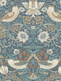William Morris At Home Strawberry Thief wallpaper Washed Blue, UK version
