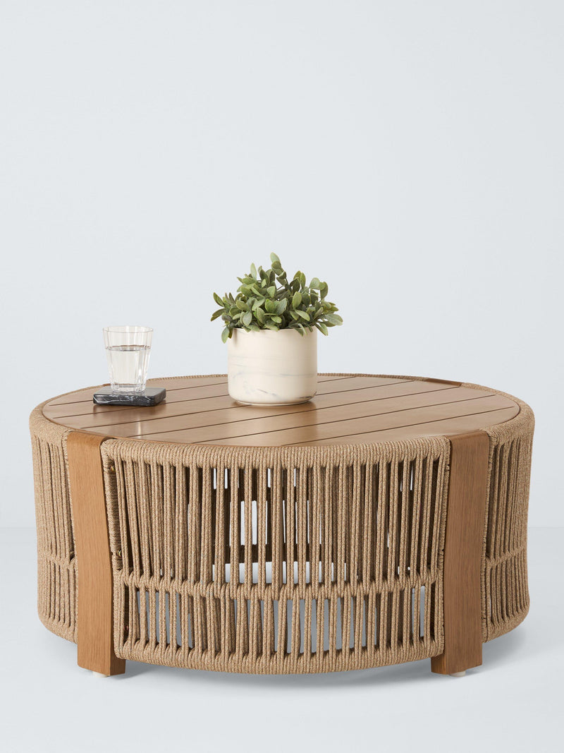John Lewis Cord round garden coffee table 80cm - British product