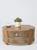John Lewis Cord round garden coffee table 80cm - British product
