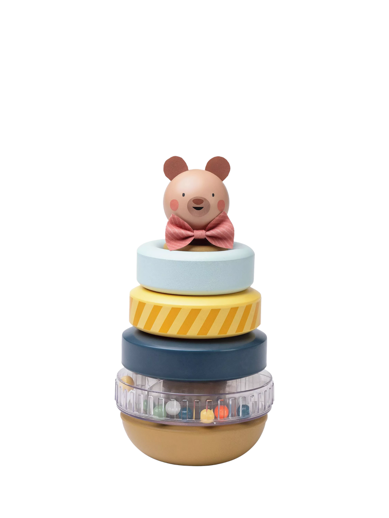 Taf Toys Stack-a-Bear stacking toy with colourful rings (British brand)