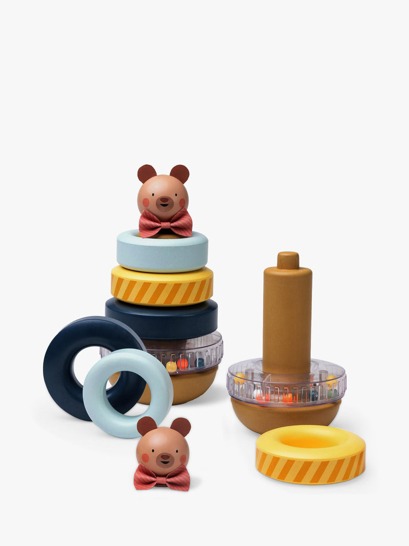 Taf Toys Stack-a-Bear stacking toy with colourful rings (British brand)