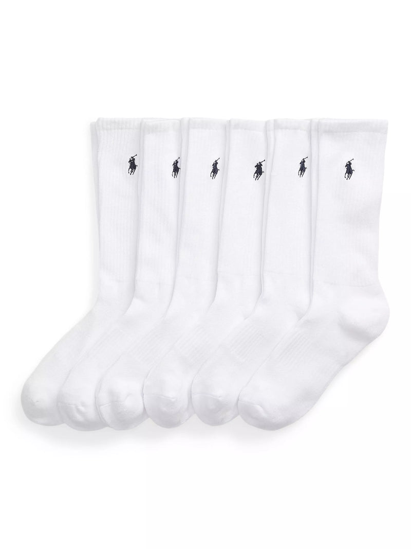 Ralph Lauren Polo Pony cotton blend socks pack of 6 (British brand)