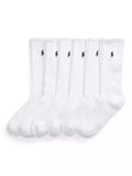 Ralph Lauren Polo Pony cotton blend socks pack of 6 (British brand)