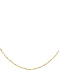 IBB 9ct yellow gold diamond cut twist curb chain 46cm (British brand)
