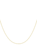 IBB 9ct yellow gold diamond cut oval belcher chain 41cm, imported from the UK