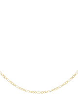 John Lewis IBB 9ct Yellow Gold Figaro Chain Necklace 46cm- Buy online at McGrocer