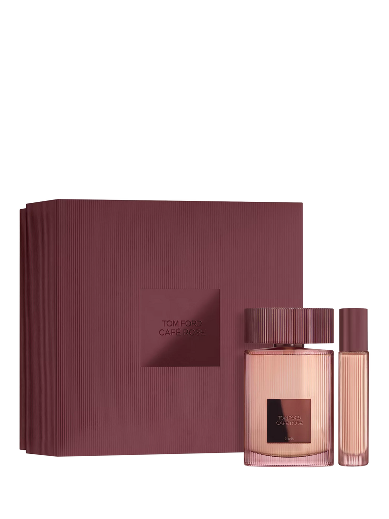TOM FORD Café Rose Eau de Parfum 50ml gift set with travel spray, imported from the UK