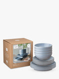 Denby Sky Blue 12-piece stoneware dinnerware set (British brand)