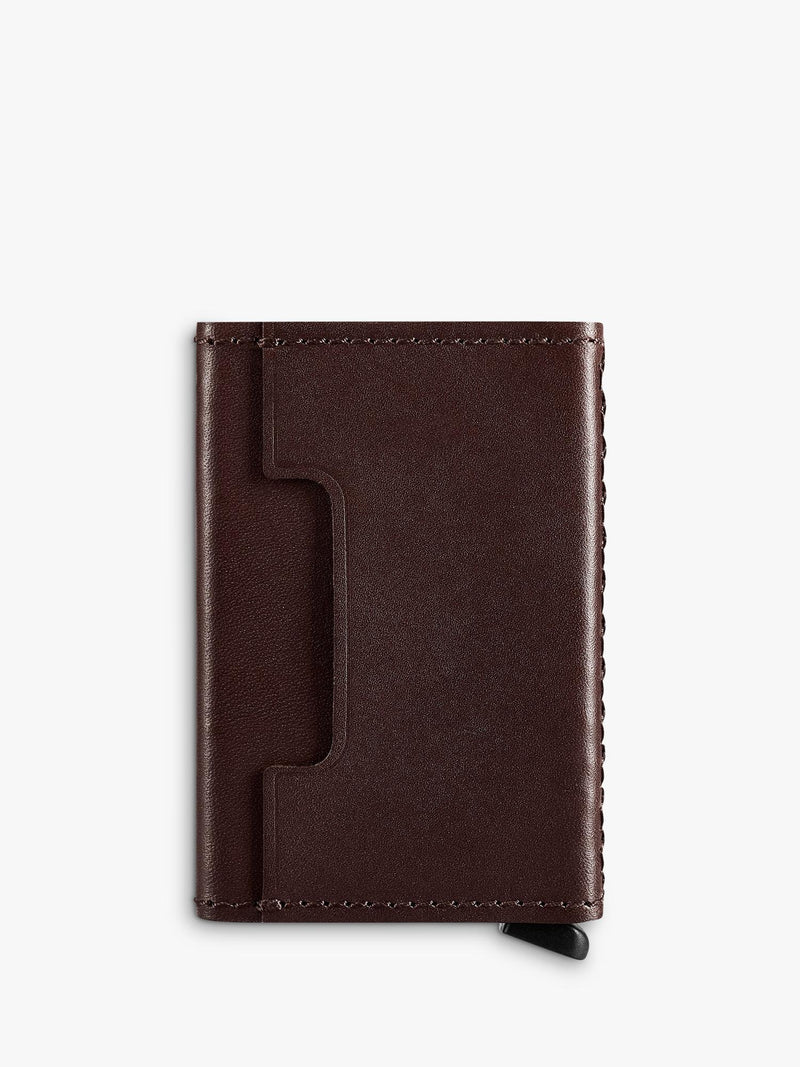 Carl Friedrik leather card holder with RFID blocking (British brand)