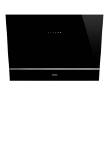 John Lewis Smeg KV28N 90cm Wall Cooker Hood, Black- Buy online at McGrocer