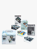 instax Mini Film bundle black frame blue marble monochrome (British brand)