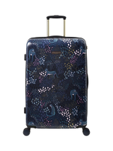 John Lewis Sara Miller Midnight Leopard Large 4-Wheel Suitcase, 82L- Buy online at McGrocer