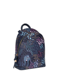 Sara Miller faux saffiano leather mini backpack Midnight Leopard, UK version
