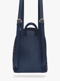 Sara Miller faux saffiano leather mini backpack Midnight Leopard, UK version