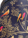 Sara Miller mini backpack Smokey Blue Birds, UK version