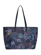 John Lewis Sara Miller Large Faux Saffiano Leather Tote Bag, Midnight Leopard- Buy online at McGrocer