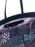 Sara Miller faux saffiano tote bag midnight leopard, imported from the UK