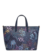 John Lewis Sara Miller Medium Faux Saffiano Leather Tote Bag Midnight Leopard- Buy online at McGrocer