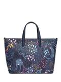 Sara Miller medium tote bag in Midnight Leopard faux leather, UK version