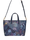 Sara Miller medium tote bag in Midnight Leopard faux leather, UK version