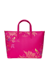 John Lewis Sara Miller Medium Faux Saffiano Leather Tote Bag, Pink Chelsea- Buy online at McGrocer