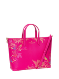 Sara Miller medium faux saffiano leather tote bag Pink Chelsea - British product
