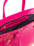 Sara Miller medium faux saffiano leather tote bag Pink Chelsea - British product