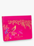Sara Miller Chelsea faux saffiano leather card holder pink (British brand)