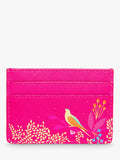 Sara Miller Chelsea faux saffiano leather card holder pink (British brand)