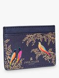 Sara Miller card holder Smokey Blue Birds - British product