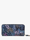Sara Miller large zip purse midnight leopard (British brand)