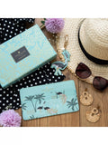 Sara Miller travel organiser gift set mint ostrich - British product