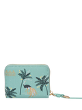 Sara Miller zip purse in Ostrich Mint small (British brand)