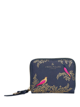John Lewis Sara Miller Small Zip Purse Smokey Blue Birds- Buy online at McGrocer
