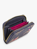 Sara Miller zip purse Smokey Blue Birds, imported from the UK