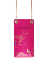 John Lewis Sara Miller Faux Saffiano Leather Phone Pouch, Pink Chelsea- Buy online at McGrocer