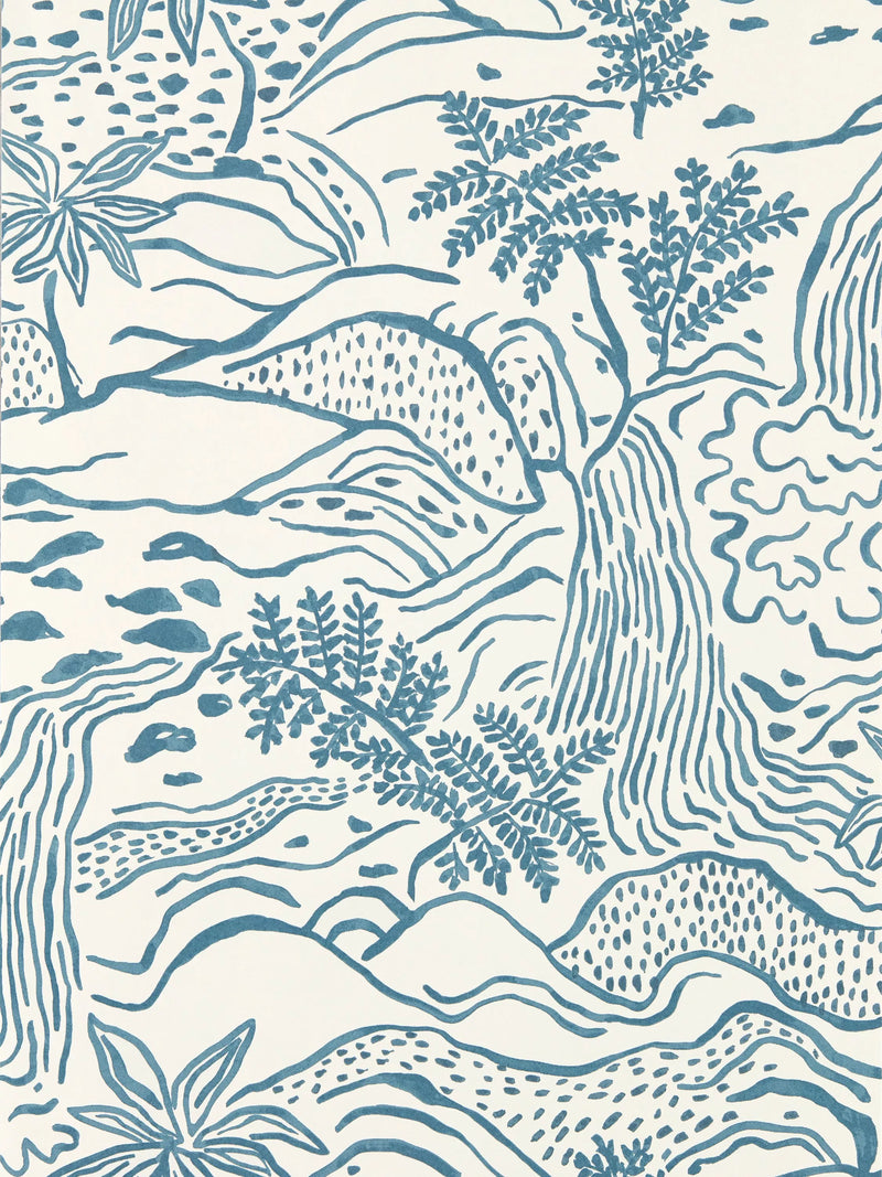 Scion Falling Foss mural wallpaper 52cm x 10.05m (British brand)