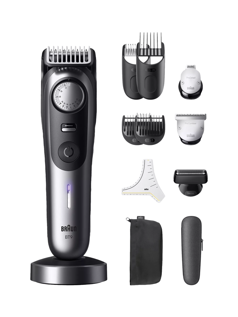 Braun Series 9 beard trimmer black with 12 tools (British brand)